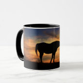 西南の空の美しい馬 マグカップ (正面左)