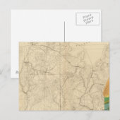 西南部を示す地質図 ポストカード (正面/裏面)