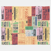 西古ユニークいセニマチケットギフト素朴 フリースブランケット (正面(横))