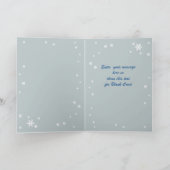 西向きスワイプポーランド語のクリスマスカード シーズンカード (内部)