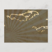 西国サボテンの結婚式は日付を保存 案内ポストカード (裏面)