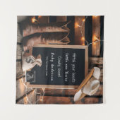 西国スタイル妊娠発表 タペストリー (正面(横))