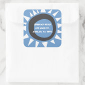 西壁イスラエルReturnAddressシール スクエアシール (バッグ)