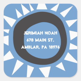 西壁イスラエルReturnAddressシール スクエアシール