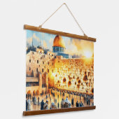 西壁エルサレム 吊り下げ型タペストリー (傾斜あり)