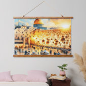 西壁エルサレム 吊り下げ型タペストリー (寝室)