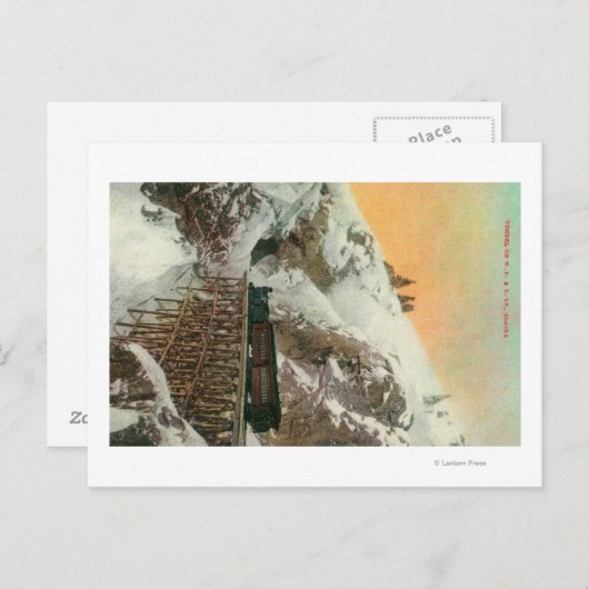 西太平洋トンネルとユーコンRR ポストカード (正面/裏面)