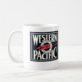 西太平洋ヴィンテージ鉄道のロゴマグ コーヒーマグカップ
