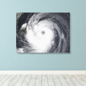西太平洋海のチャバ台風 キャンバスプリント (インサイチュ (ウッドフロア))