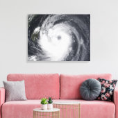 西太平洋海のチャバ台風 キャンバスプリント (インサイチュ (リビング))