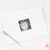 西太平洋海のチャバ台風 スクエアシール (封筒)