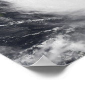 西太平洋海のチャバ台風 ポスター (角)