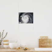 西太平洋海のチャバ台風 ポスター (キッチン)