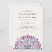 西太平洋異形オーバルクラシックマンダラ結婚ズ 招待状 (正面)