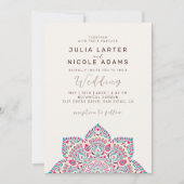 西太平洋異形オーバルクラシックマンダラ結婚ズ 招待状 (正面)