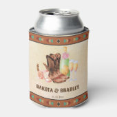 西女性のカーボーイブライダルパーティギフト 缶クーラー (缶正面)