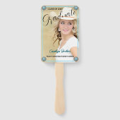 西女性のカーボーイ写真卒業ファン集 ハンドファン (裏面)