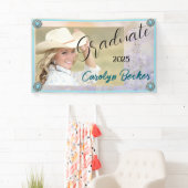 西女性のカーボーイ卒業写真バナー 横断幕 (インサイチュ)