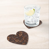 西女性のカーボーイ茶色の花 ペーパーコースター (インサイチュ)