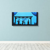 西安ショーシルエット キャンバスプリント (インサイチュ (ウッドフロア))