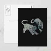 西安中国2002幽霊タイガースブラックスクエアトラン ポストカード (正面/裏面)