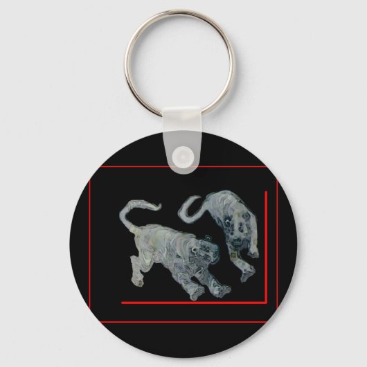 西安中国2002幽霊タイガースレッドボーダーザMUSEU キーホルダー (正面)