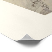 西岩松雪図 弘仁 清時代 ポスター (角)