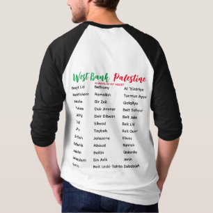 西岸地区の村と都市3/4袖Tシャツ Tシャツ