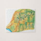 西州の地統一された図 ジグソーパズル (横)