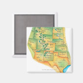 西州の地統一された図 マグネット (正面/裏面)