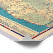 西州道路地図 ポスター (角)