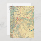 西州道路地図 ポストカード (正面/裏面)