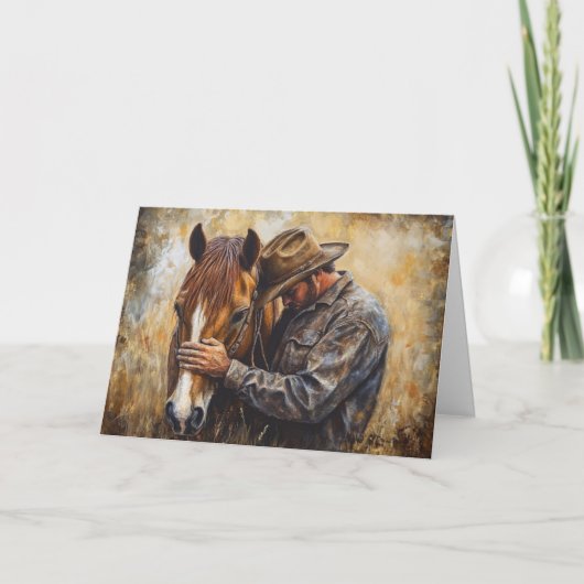 西心地よいと平原からの平和 カード (正面)