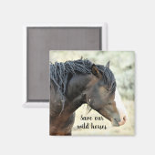 西救の野生の口ひげ マグネット (正面/裏面)