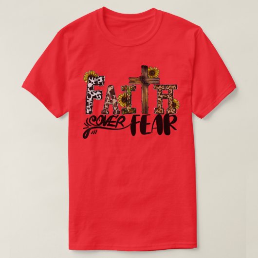 西方信仰の恐怖Cowhide Sunflower Fa Tシャツ (デザイン正面)