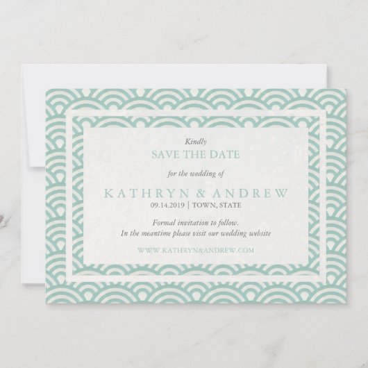 西日本の会葉写真なしで日付を保存 セーブザデート (正面)