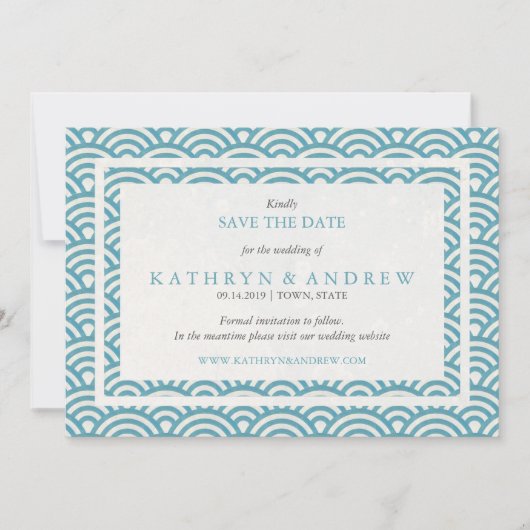 西日本の会葉写真なしで日付を保存 セーブザデート (正面)