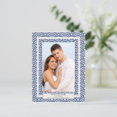 西日本の海波が日付写真を保存 案内ポストカード (スタンド正面)