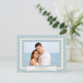 西日本の海波が日付写真を保存 案内ポストカード (スタンド正面)