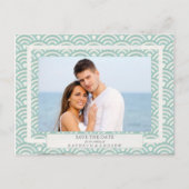 西日本の海波が日付写真を保存 案内ポストカード (正面)