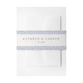 西日本の海波エレガントソフトパープルブルー 招待状ベリーバンド (正面例)