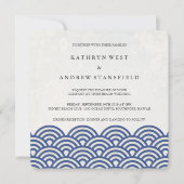 西日本の海波エレガントビーチ結婚式 招待状 (正面)