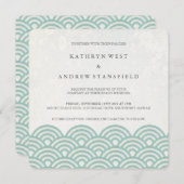 西日本の海波エレガントビーチ結婚式 招待状 (正面/裏面)