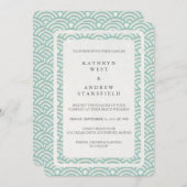 西日本の海波エレガントビーチ結婚式 招待状 (正面/裏面)