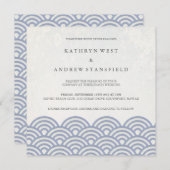 西日本の海波エレガントビーチ結婚式 招待状 (正面/裏面)