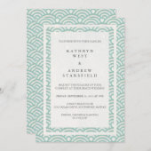 西日本の海波エレガントビーチ結婚式 招待状 (正面/裏面)