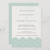 西日本の海波エレガントビーチ結婚式 招待状 (正面/裏面)