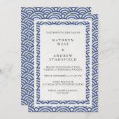 西日本の海波エレガントビーチ結婚式 招待状 (正面/裏面)