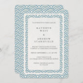 西日本の海波エレガントビーチ結婚式 招待状 (正面/裏面)