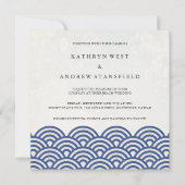 西日本の海波エレガントビーチ結婚式 招待状 (正面)